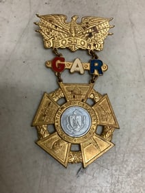 GAR medal Grand army of republic 3in long