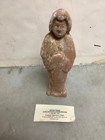Ancient chinese tomb offering figure tang dynasty (c. 618-907A.D.) 8.25in