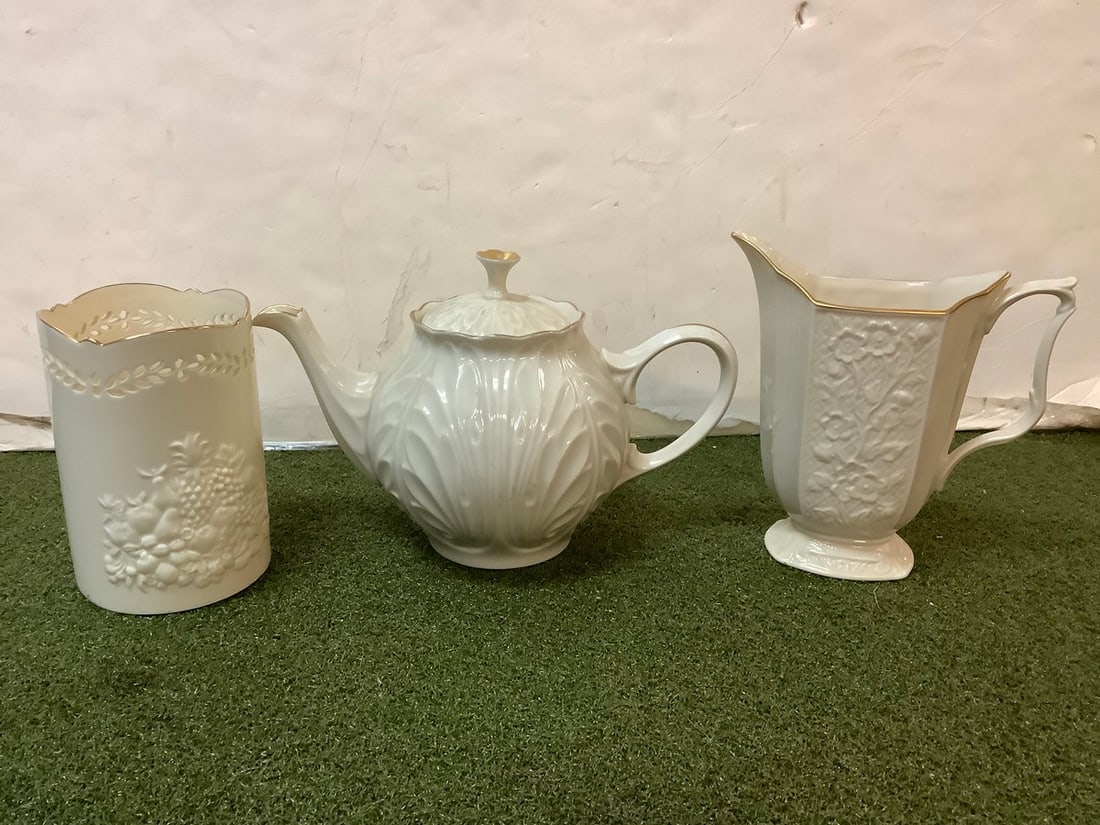 LENOX fruits of life votive, lenox teapot, lenox pitcher 7.5in tall (1 of 1)