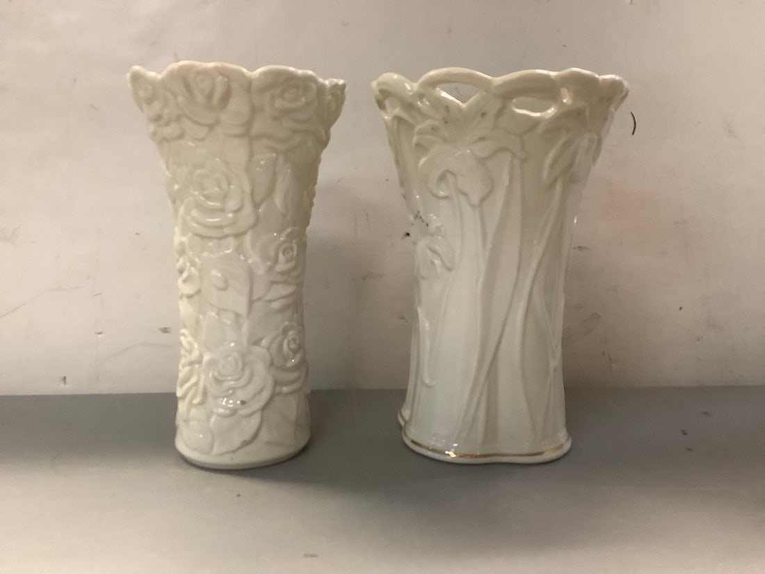 Ceramic Lenox Vases (Tallest - 8.75in): Ceramic Lenox Vases (Tallest - 8.75in)