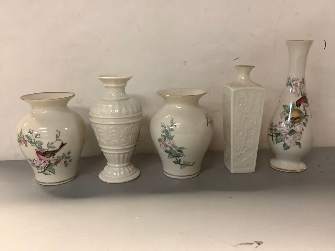 Ceramic Lenox Vases (Tallest - 9in): Ceramic Lenox Vases (Tallest - 9in)