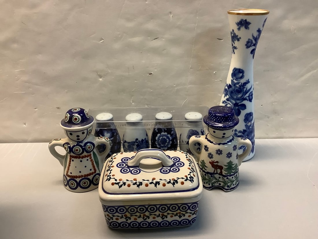 Ceramic Container, Salt/Pepper Shakers, and more (Bolestawcu, Schumann Arzberg, etc) Tallest - (1 of 1)