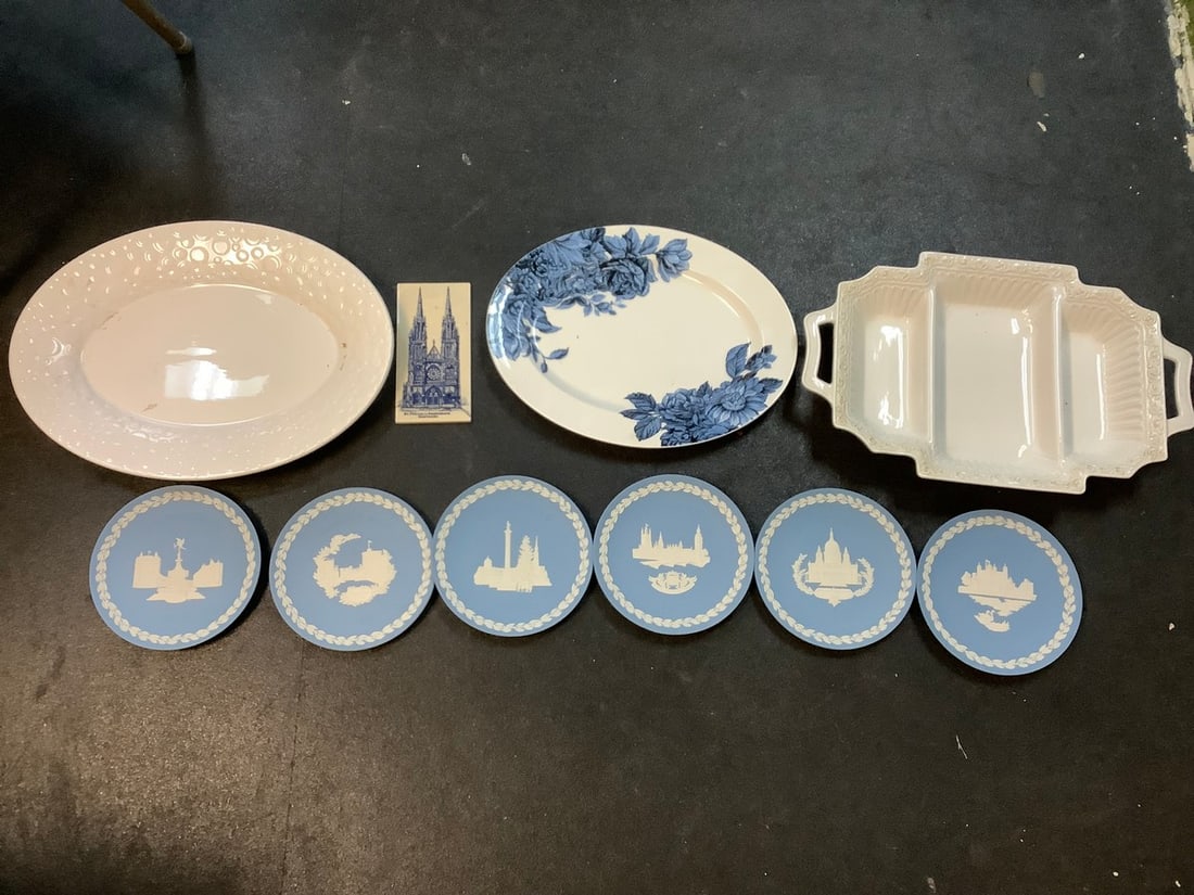 Various Ceramic Plates (Euro Ceramica, Lenox and more) Longest - 19.5in: Various Ceramic Plates (Euro Ceramica, Lenox and more) Longest - 19.5in