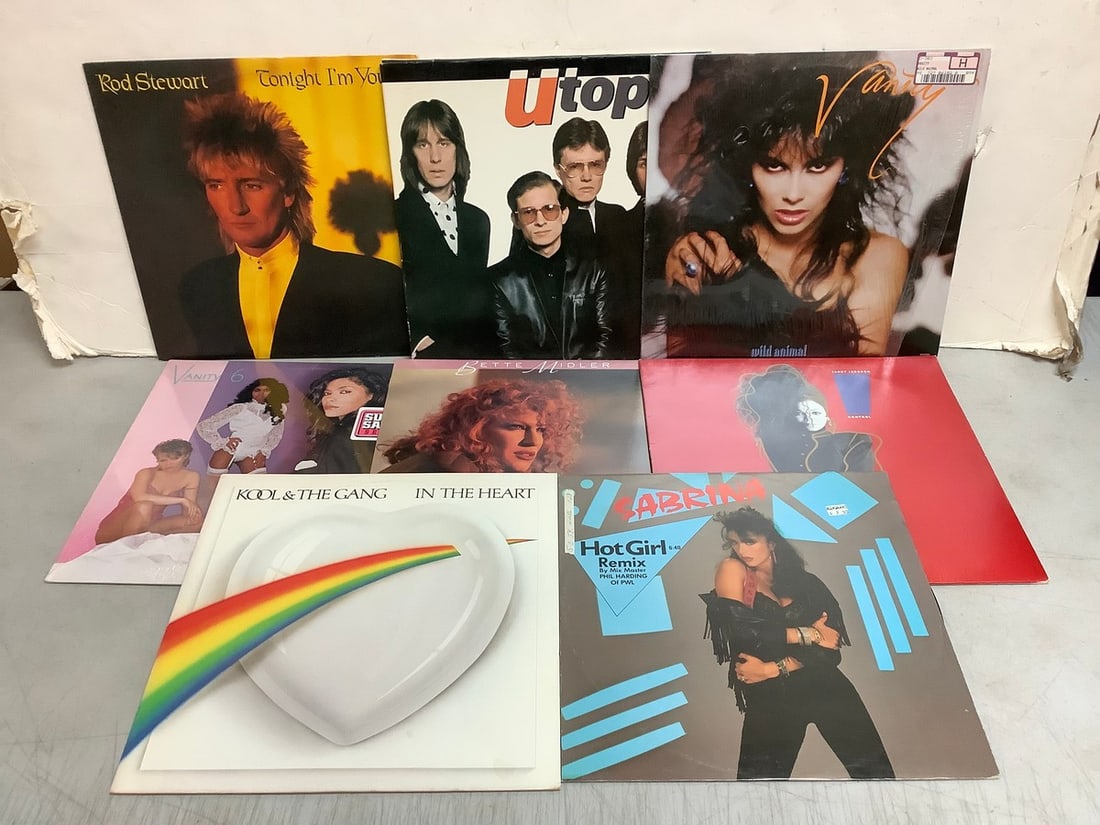 Vintage records(Utopia, Rod Stewart, Vanity 6, Bette Midler, Janet Jackson, and more): Vintage records(Utopia, Rod Stewart, Vanity 6, Bette Midler, Janet Jackson, and more)