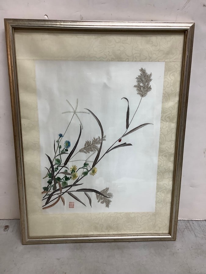 Framed Floral Artwork (14inx19in) (1 of 1)