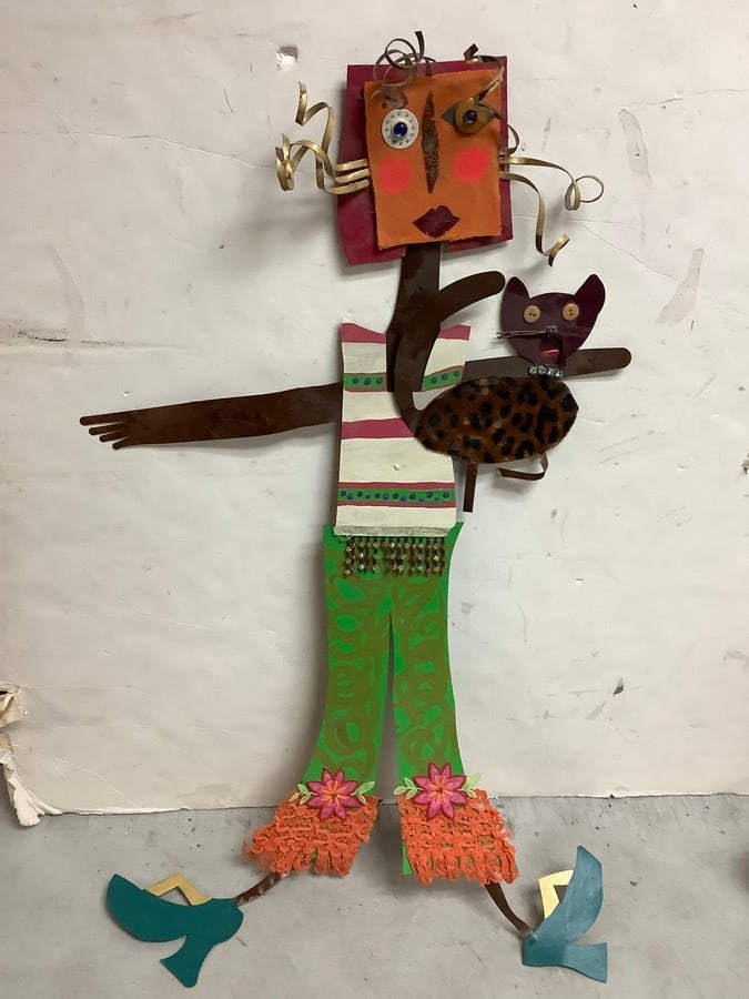Metal Artwork (35in Tall): Metal Artwork (35in Tall)