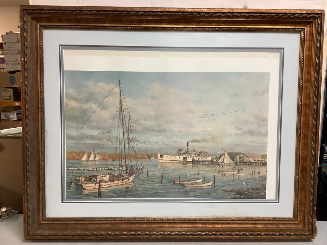 Framed 1978 print signed by artist Paul McGehee33.5x43.5 (1 of 1)