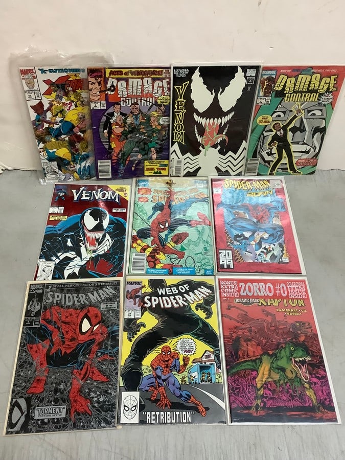 marvel and TOPPS Comics (spider man , venom, JURASSIC PARK) (1 of 1)