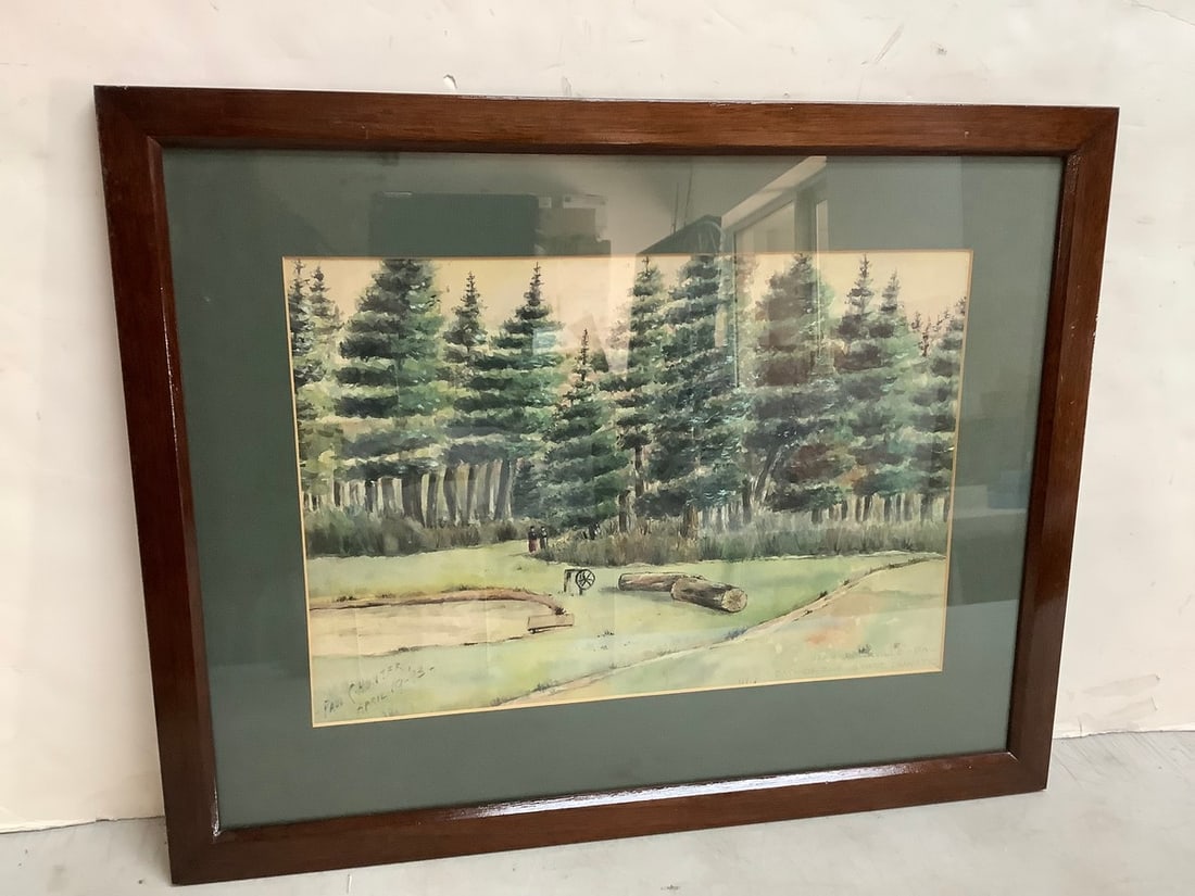 Framed PA scenic painting signed by artist paul hunter 18.75x23.75 (1 of 1)