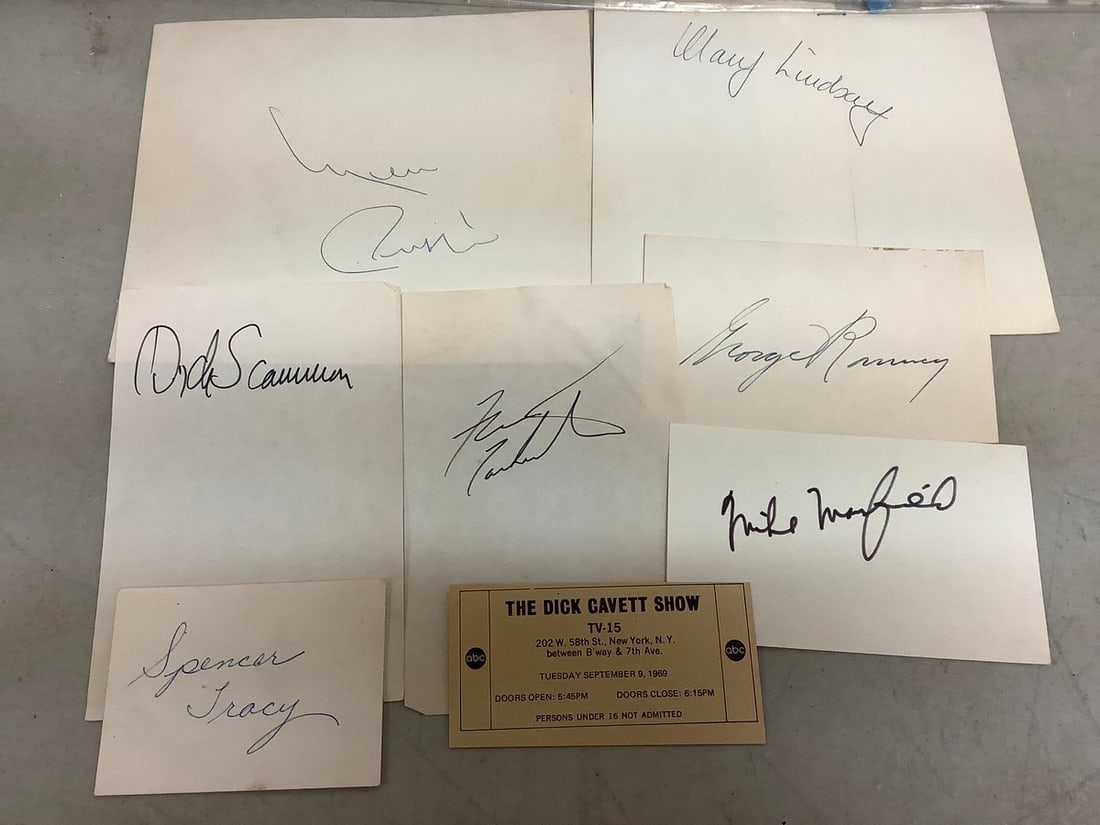 Vintage movie stars, presidental signatures and the dick cavett show ticket (1 of 1)