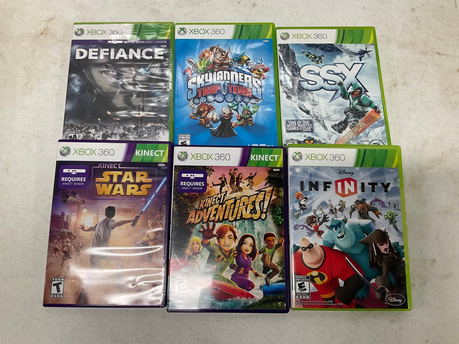 Lot of 6 XBOX 360 games: Lot of 6 XBOX 360 games