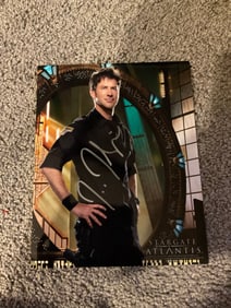 Signed Joe Flanigan Stargate Atlantis Photo with COA 8x11