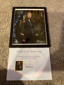 Signed Jewel Staite Stargate Atlantis Photo with COA 9x12