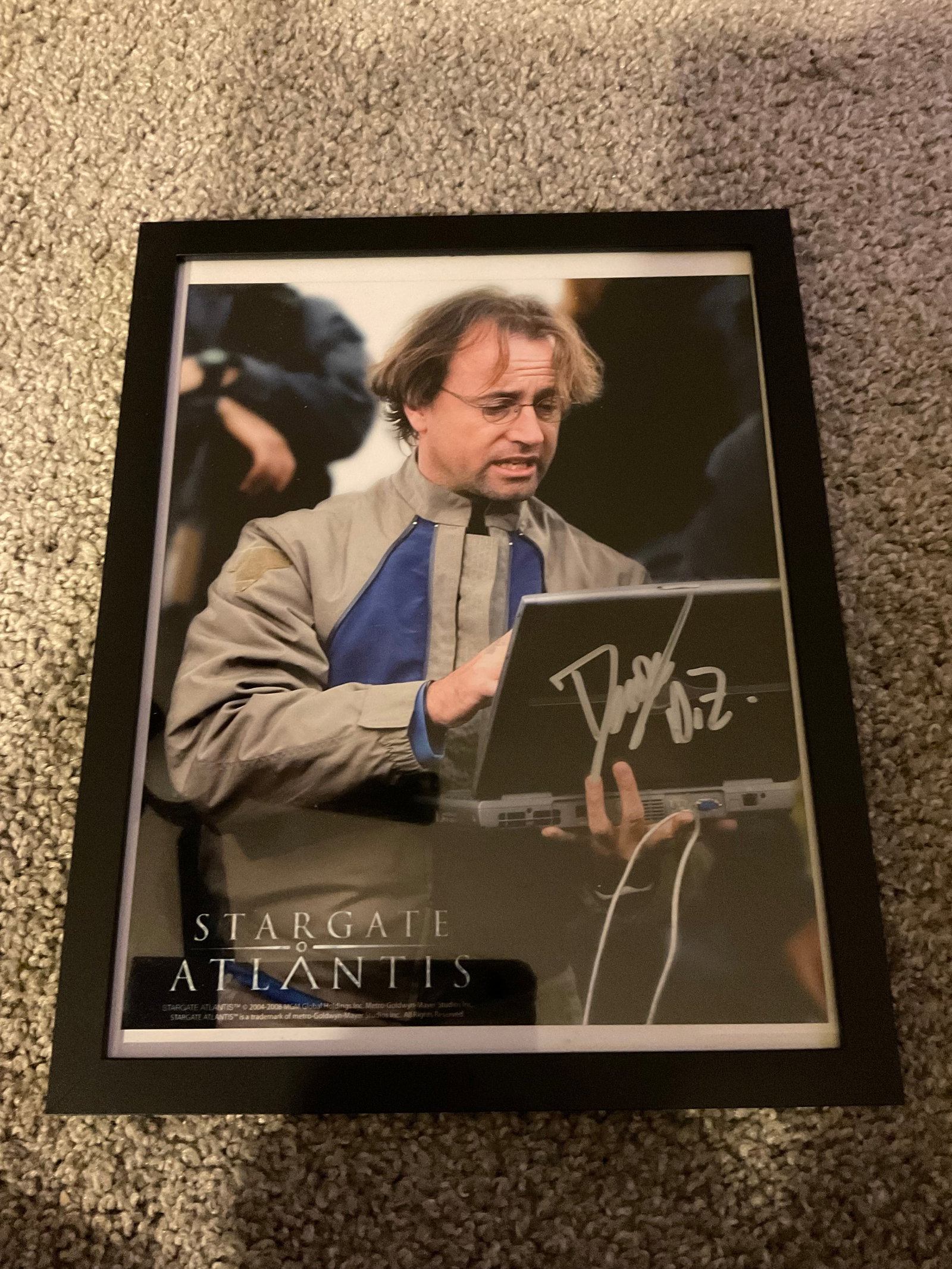 Signed David Nykl Stargate Atlantis Photo with COA 9x12 (1 of 1)