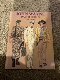 Artist Tom Tierney Book of John Wayne's paper doll copyright 1980
