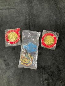 Lot of 3: 2 Hogwarts Ornament and 1 Hogwarts keychain