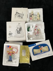 Lot of 3: Department 56 Christmas Village Accessories