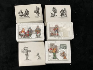 Lot of 3: Department 56 Christmas Village Accessories