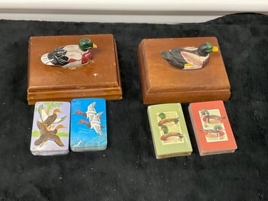 Lot of 2 Mallard Duck playing cards
