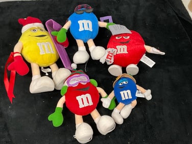 Lot of 5 M&M's plush