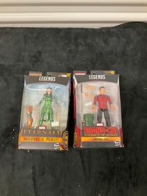 Lot of 2: Marvel Shang-Chi action figure and Marvel Marvel Sersi action figure