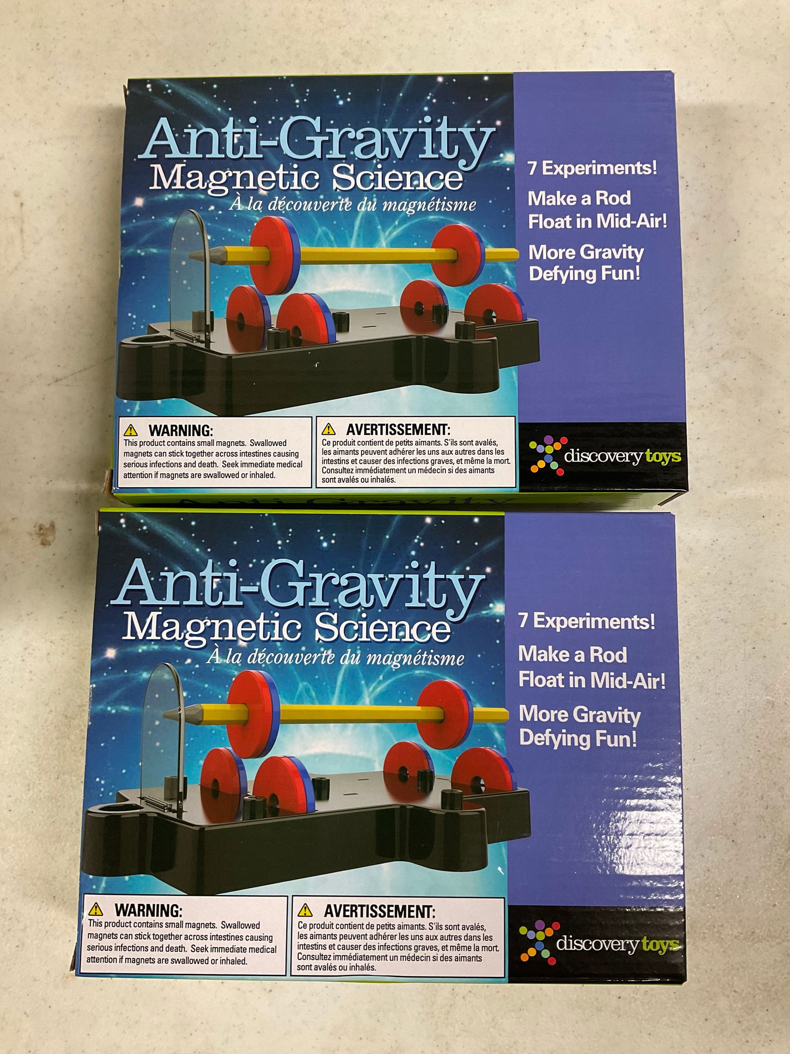 Lot of 2 Anti-Gravity Magnetic Science 7 experiments (1 of 1)