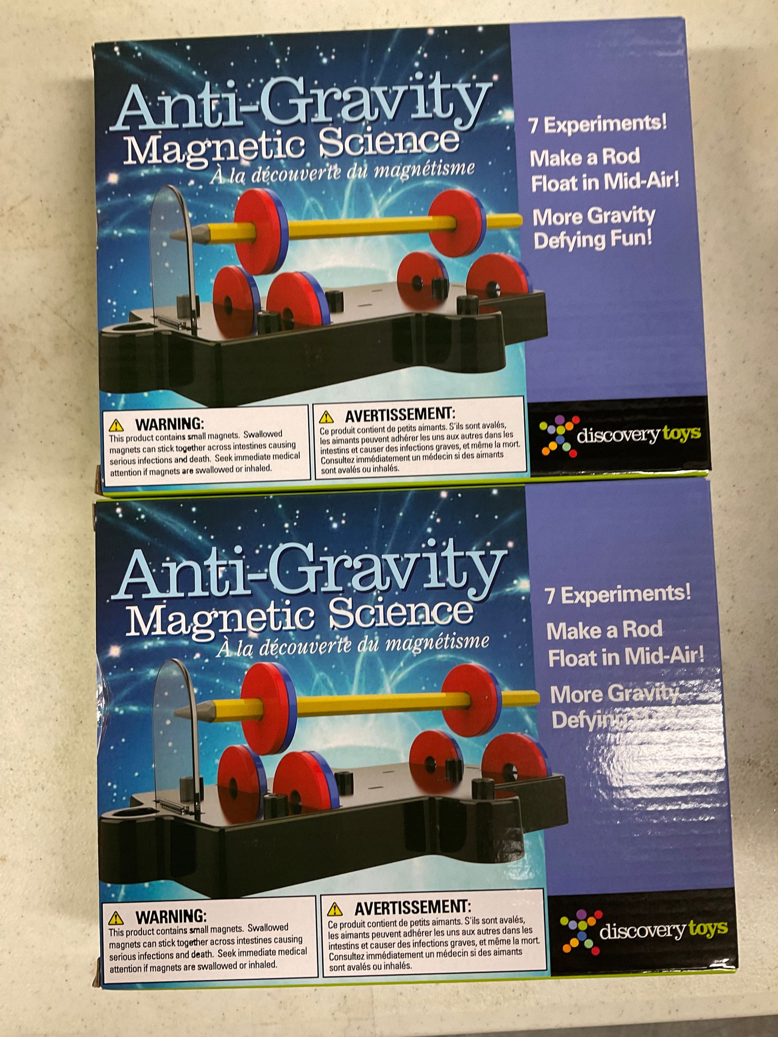 Lot of 2 Anti-Gravity Magnetic Science 7 experiments (1 of 1)