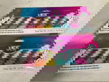 Lot of 2: 3C4G Rainbow nail polish set