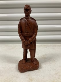 Carved statue of #432 Union Master Sergeant RM Chastain 9.5 inches tall