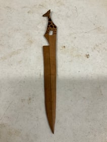 Wooden Giraffe letter opener