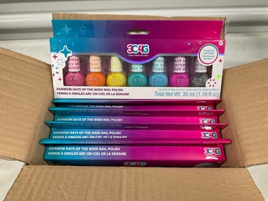 Lot of 6: 3C4G Rainbow 7 day nail polish