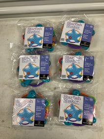 Lot of 6: Discovery toys Starfish Shaker