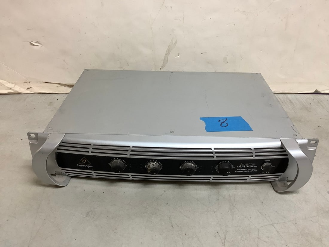 Behringer iNuke high density 6000-watt 4 channel power amplifier(model:NU4-6000) (1 of 1)