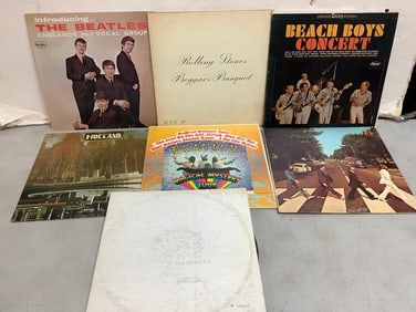 Vintage records(The Beach Boys, Rolling Stones, the Beatles, and more)