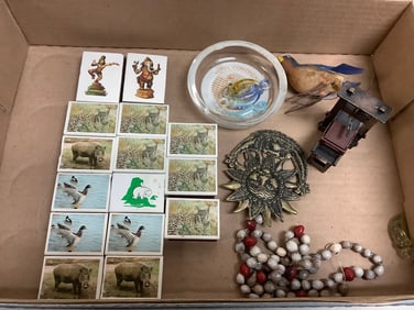 Vintage matchbooks, Hotel Continental ashtray(3.75in.across), and more
