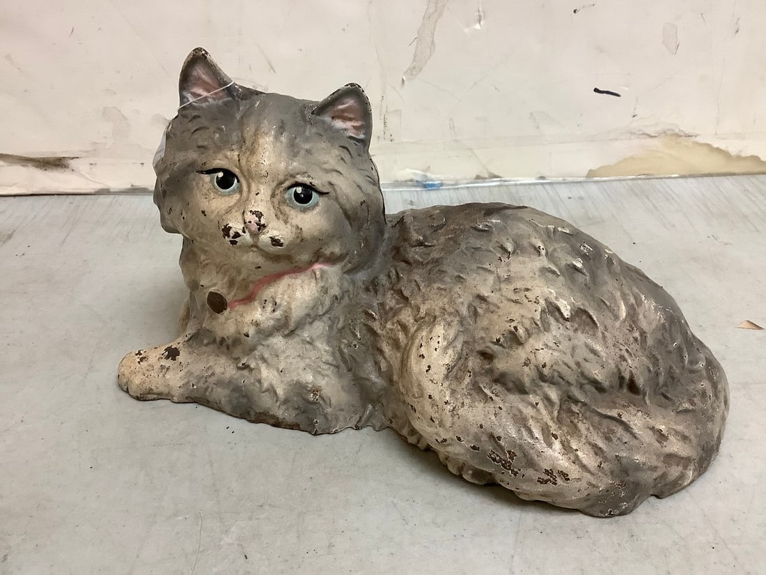 Ceramic cat statue marked Hubley(6.5in.tall) (1 of 1)