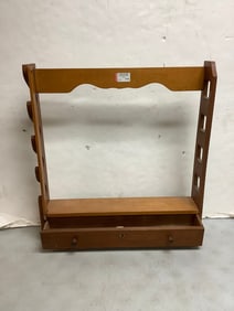 Wooden organizer with pull out drawer(26.25in.x4.75in.x28.5in.)