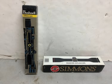 Simmons and Bushnell rifle scopes