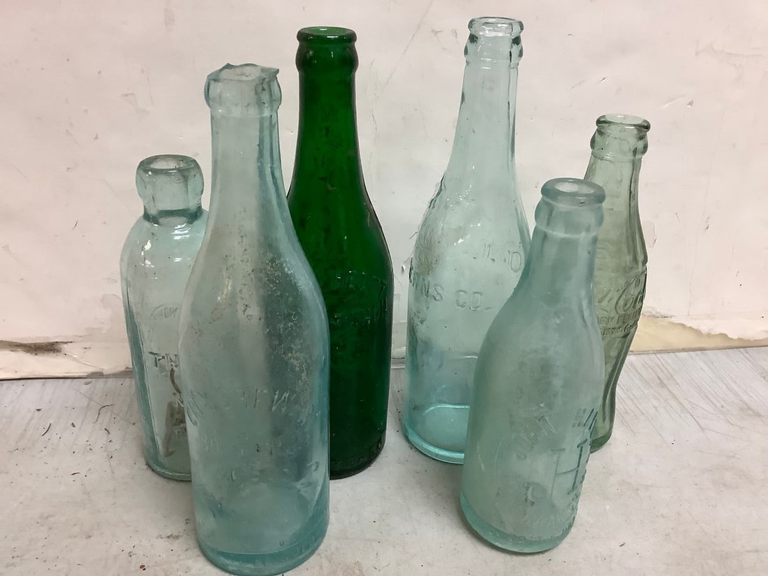 Vintage Glass Bottles (Tallest - 10in) (1 of 1)