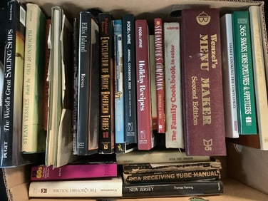 Various Books (Encylopedia of Native American Tribes, Steaklovers Companion, Steam Vessels and more)
