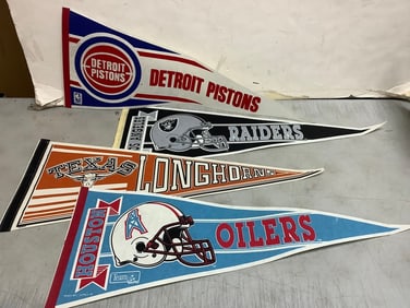Vintage sports banners(30in.long)