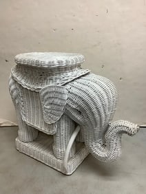 Wicker elephant planter stand(20in.tall)
