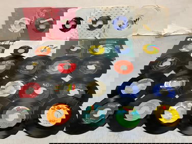 Vintage 45's(The Foundations, Duane Eddy, Dobie Gray, and more)