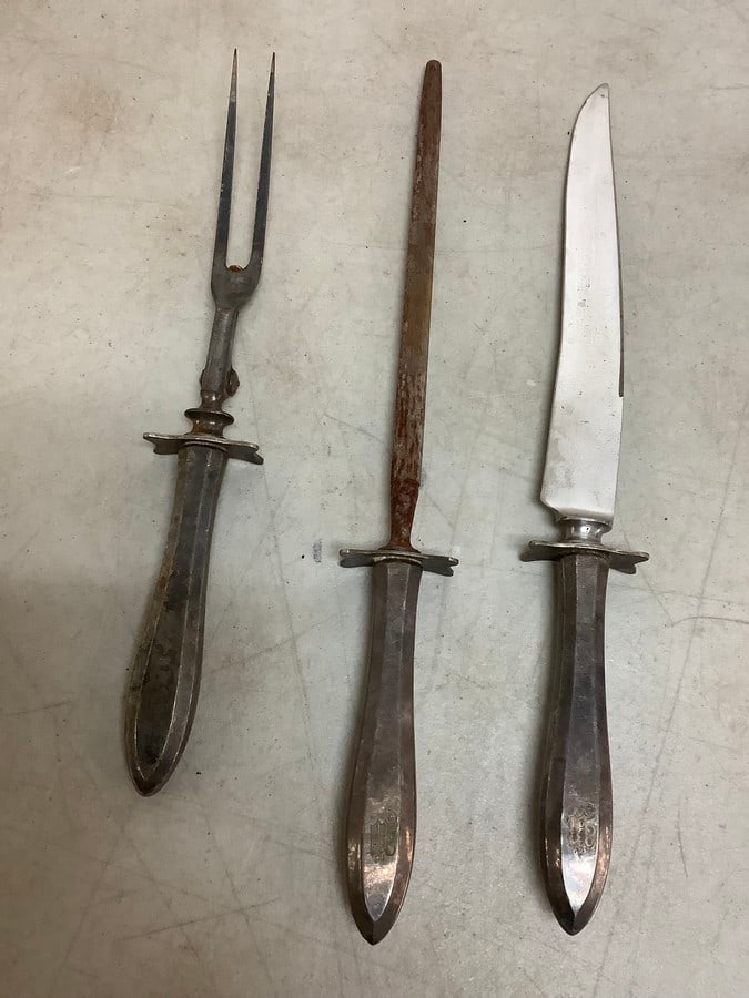 Vintage sterling utensils(14in.longest): Vintage sterling utensils(14in.longest)
