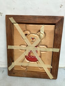Wooden Mountain framed puzzle(12in.x14.5in.)