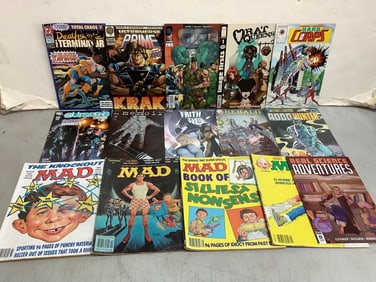 Vintage comics(MAD, Herald, RoboHunter, and more)