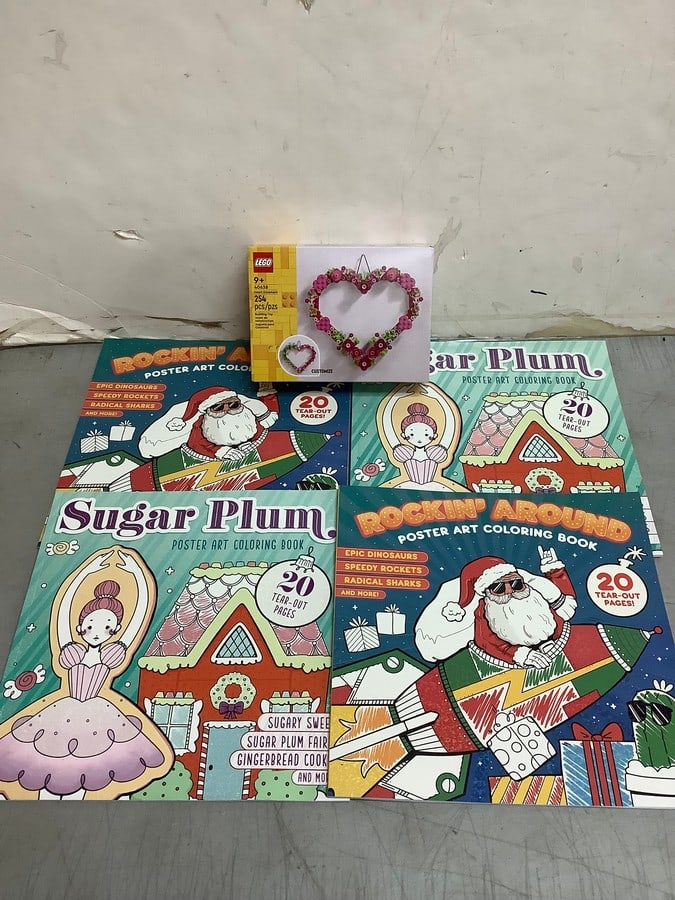 Poster art coloring book lot(and legos new): Poster art coloring book lot(and legos new)