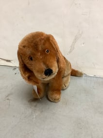 Early Steiff stuffed dog(7.25in.tall)