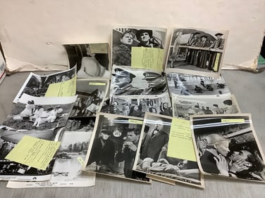 Vintage black and white movie film prints (some with descriptions)