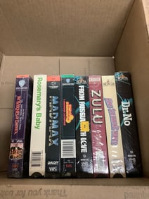 Vintage VHS tapes(Dr.No, Rosemary's Baby, The Witches of Eastwick, and more)